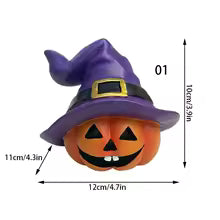 Resin Pumpkin Set – Fall Harvest & Thanksgiving Home Decorations, Halloween Outdoor Ornaments for Autumn Party & Seasonal Décor
