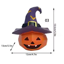 Resin Pumpkin Set – Fall Harvest & Thanksgiving Home Decorations, Halloween Outdoor Ornaments for Autumn Party & Seasonal Décor
