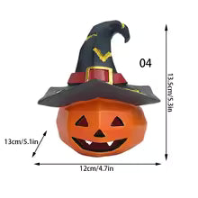 Resin Pumpkin Set – Fall Harvest & Thanksgiving Home Decorations, Halloween Outdoor Ornaments for Autumn Party & Seasonal Décor