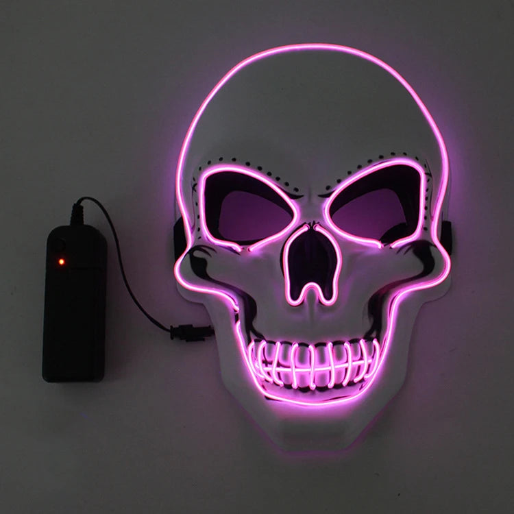Halloween LED Skull Mask β Luminous Horror Cosplay Mask for Parties & Decorations | Spooky Cove