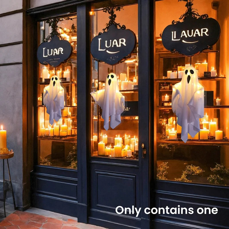 Halloween Ghost Lantern with Lights – Hanging Spooky Decoration for Home & Party Favors | Spooky Cove