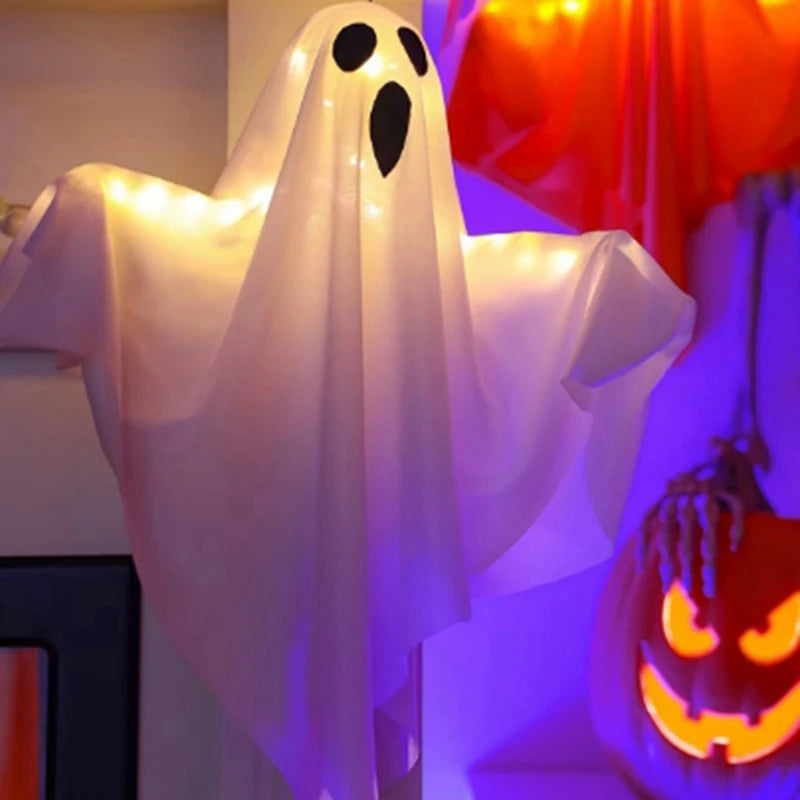 Halloween Ghost Lantern with Lights – Hanging Spooky Decoration for Home & Party Favors | Spooky Cove