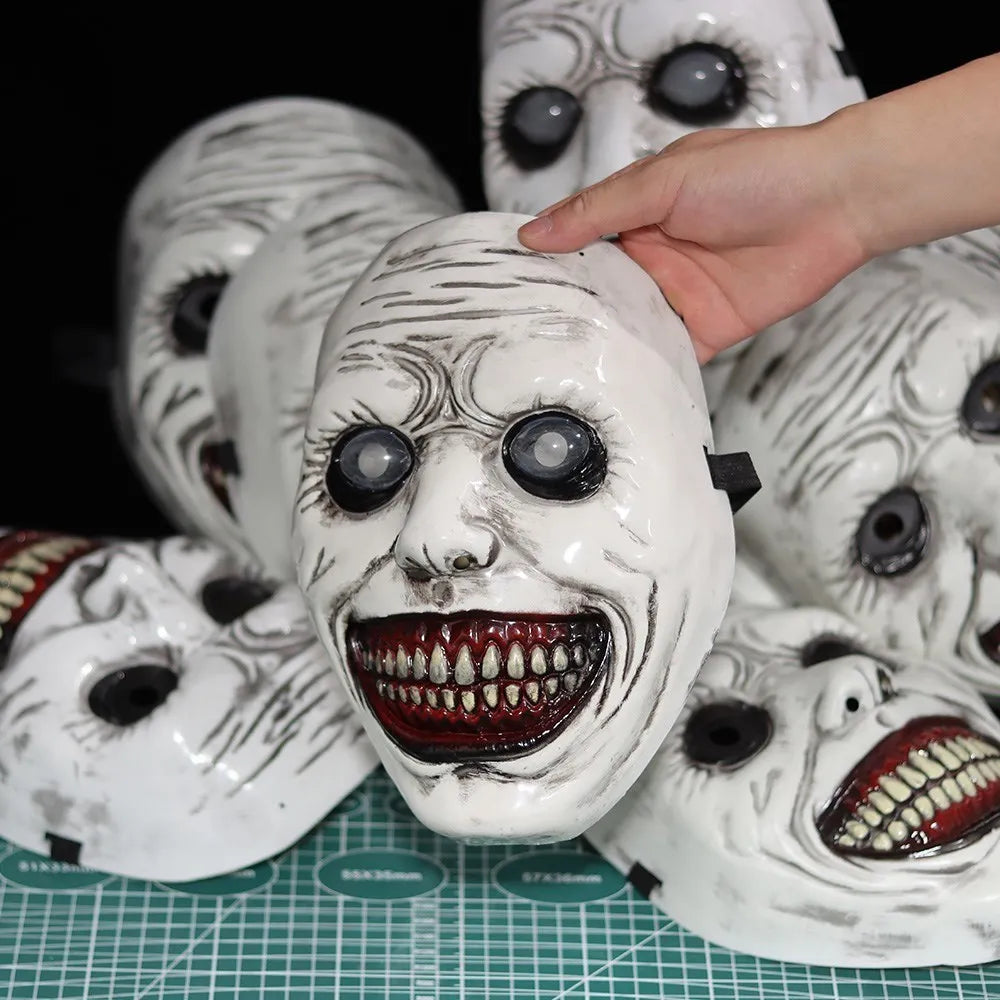 The Exorcist Demon Mask β Horror Smiling Ghost Skull Cosplay Mask for Halloween & Carnival Party | Spooky Cove