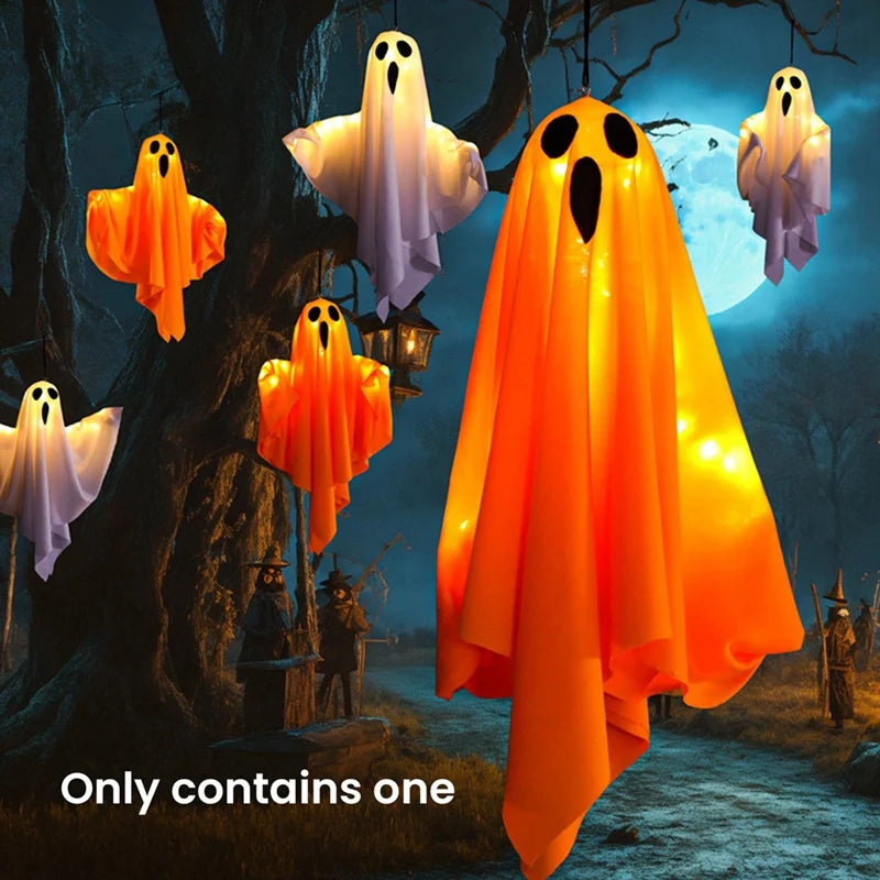 Halloween Ghost Lantern with Lights – Hanging Spooky Decoration for Home & Party Favors | Spooky Cove