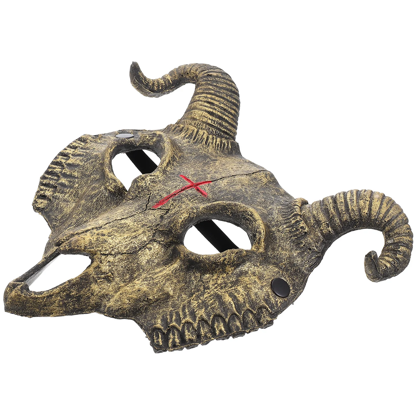 Gothic Goat Head Skull Mask – Horror Ram Horn Animal Mask for Halloween Masquerade & Cosplay Costume Props