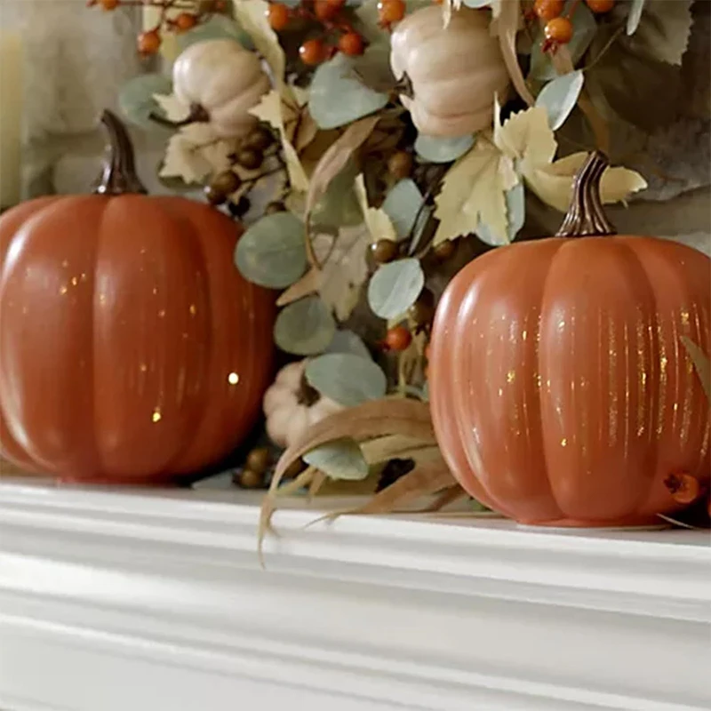 Halloween Twinkle Light Pumpkin Lamps – Festive LED Home Decorations for Halloween Parties & Seasonal Décor
