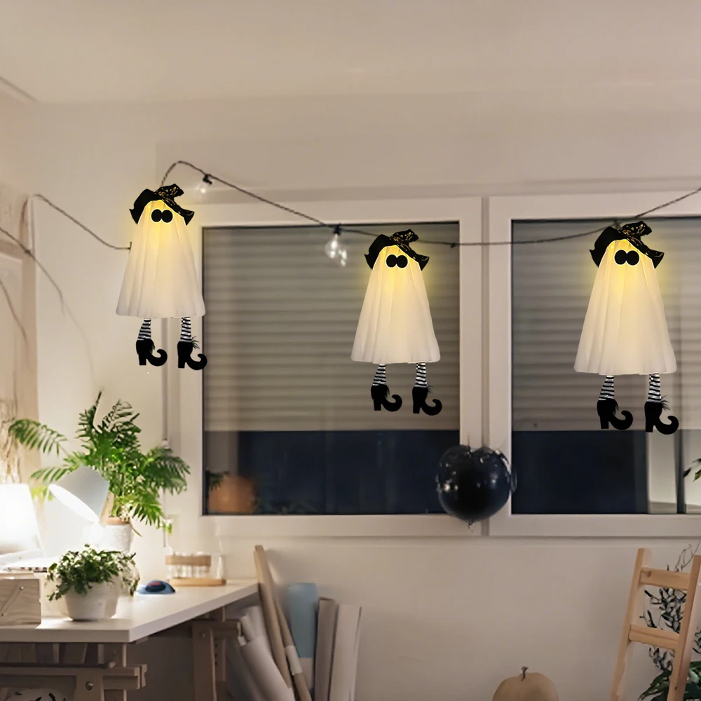 Halloween LED Light-Up Witch Ghost – Scary Hanging Decoration for Indoor & Outdoor Party, Yard & Home Décor