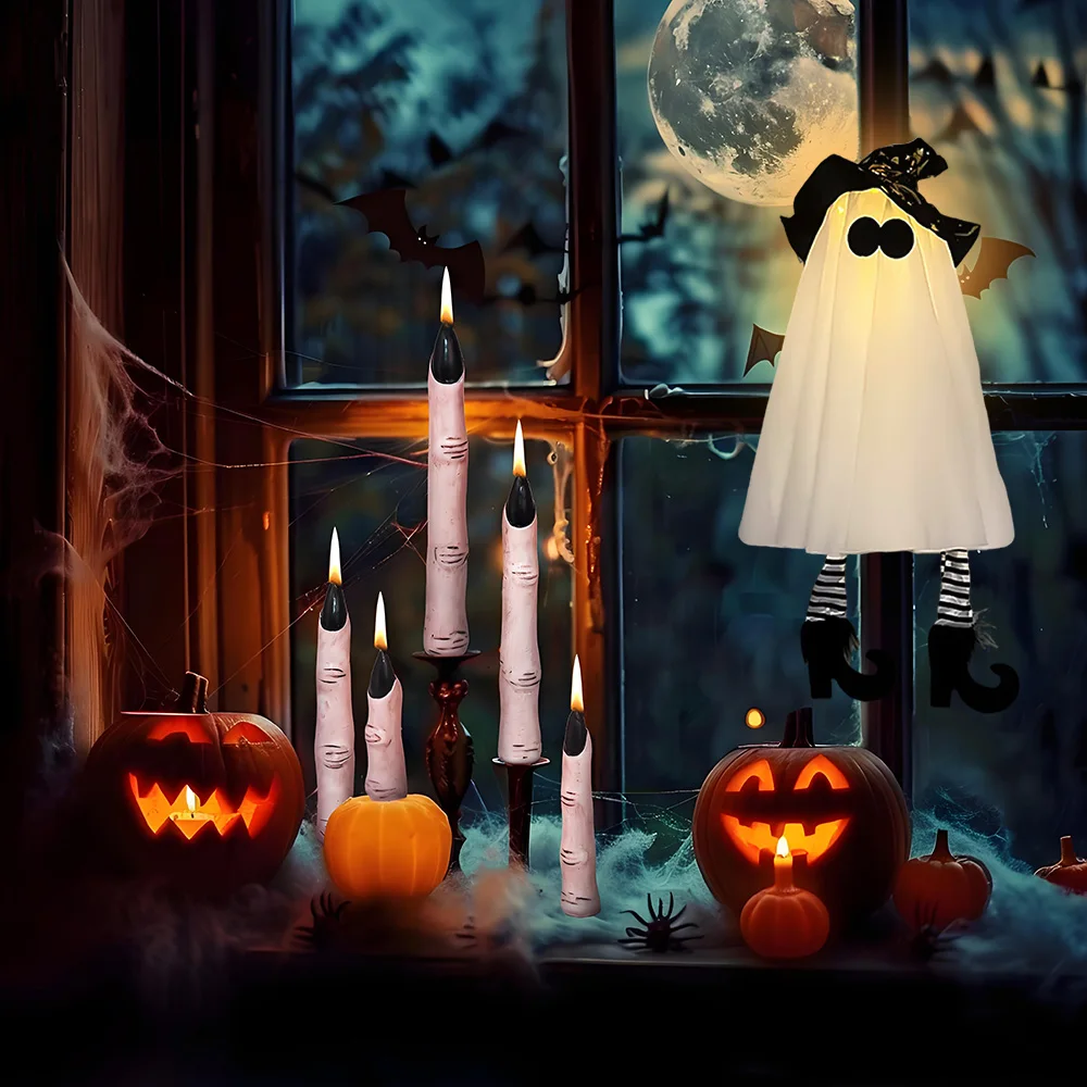 Halloween LED Light-Up Witch Ghost – Scary Hanging Decoration for Indoor & Outdoor Party, Yard & Home Décor