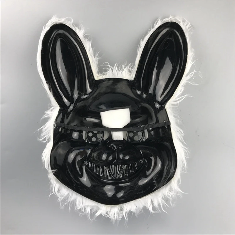 Halloween Cosplay Scary Bear & Rabbit Mask – Creepy Cartoon Head Cover for Fancy Dress, Stage, Carnival & Masquerade Party