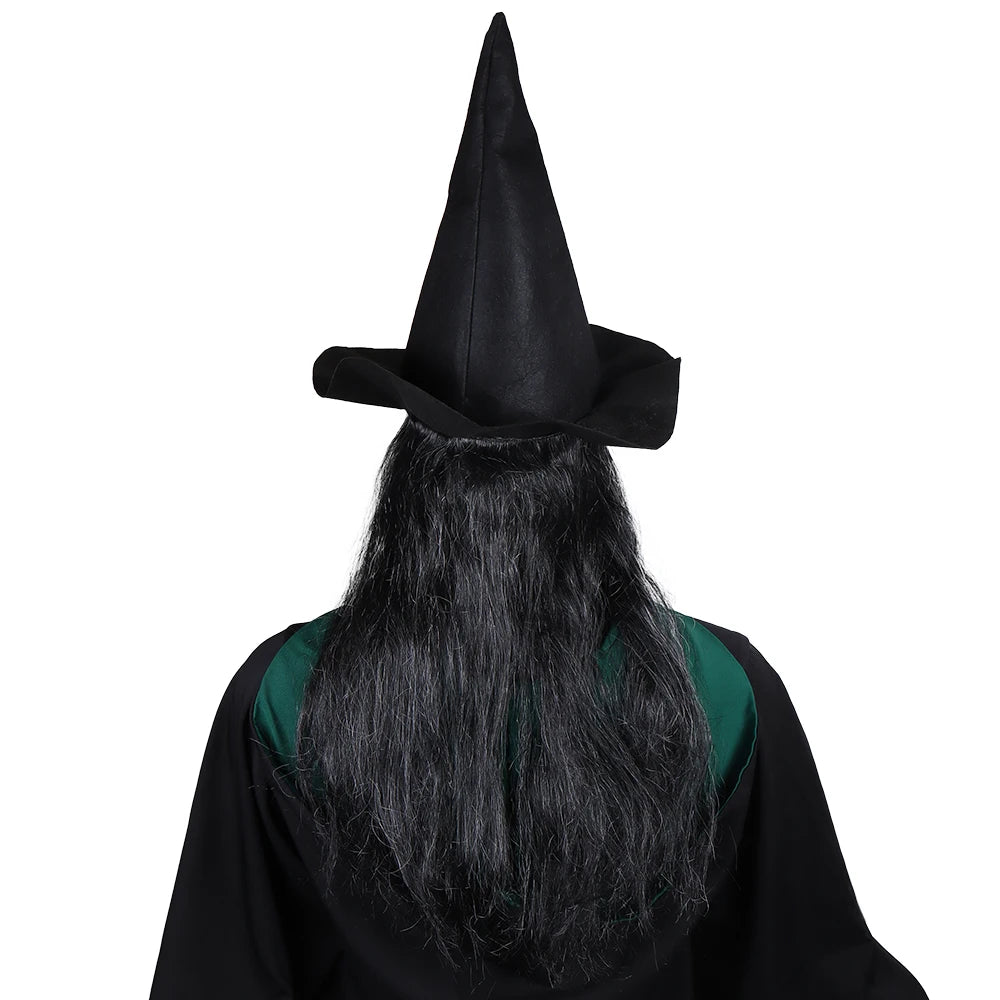 Halloween Horror Old Witch Mask with Hat – Scary Latex Hag Costume Mask for Cosplay & Party Props | Spooky Cove