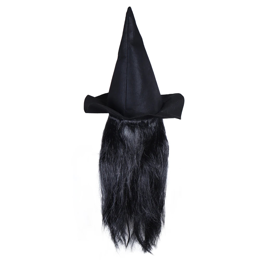 Halloween Horror Old Witch Mask with Hat – Scary Latex Hag Costume Mask for Cosplay & Party Props | Spooky Cove