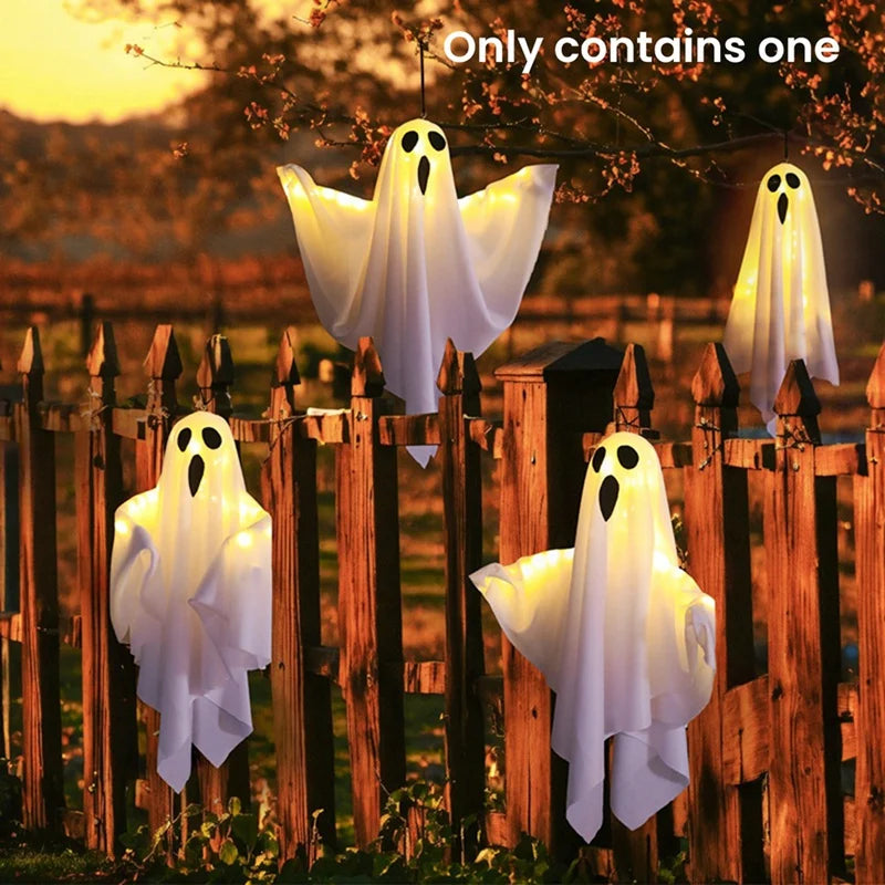 Halloween Ghost Lantern with Lights – Hanging Spooky Decoration for Home & Party Favors | Spooky Cove