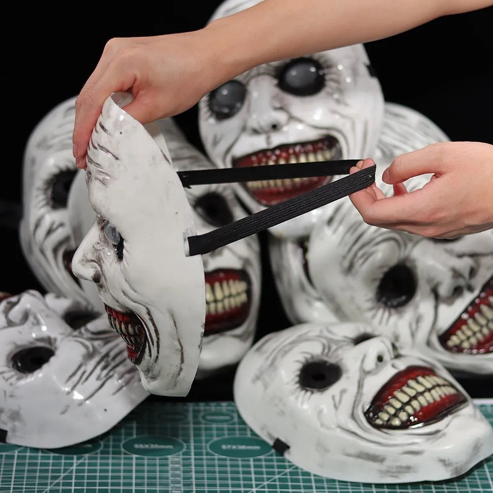 The Exorcist Demon Mask – Horror Smiling Ghost Skull Cosplay Mask for Halloween & Carnival Party | Spooky Cove