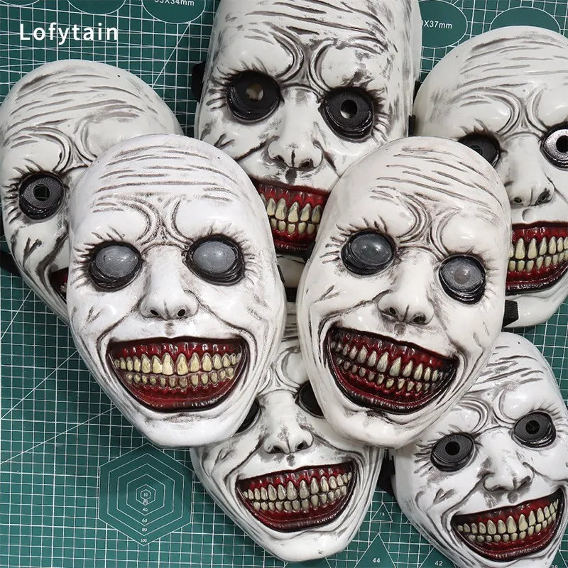 The Exorcist Demon Mask – Horror Smiling Ghost Skull Cosplay Mask for Halloween & Carnival Party | Spooky Cove