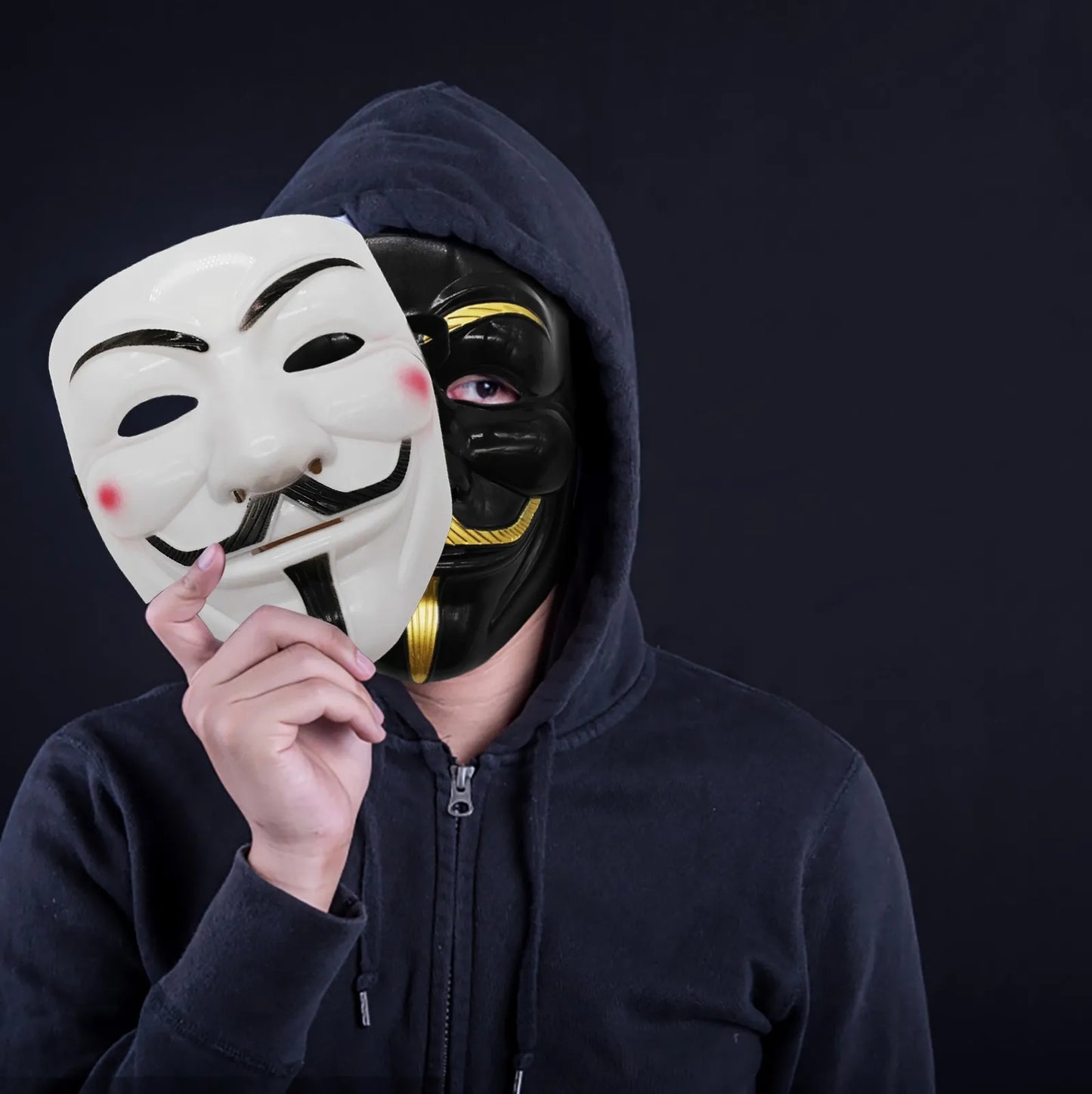 Halloween V for Vendetta Mask – Anonymous Cosplay Guy Fawkes Face Mask for Party & Costume Props | Spooky Cove