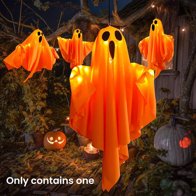Halloween Ghost Lantern with Lights – Hanging Spooky Decoration for Home & Party Favors | Spooky Cove