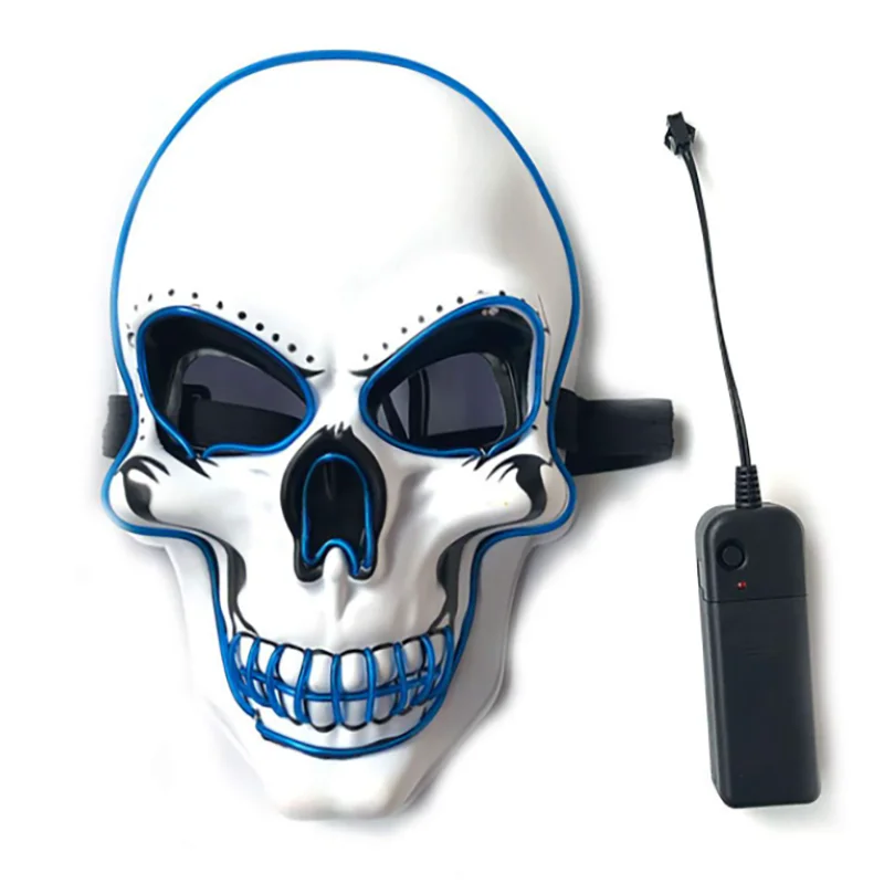 Halloween LED Skull Mask – Luminous Horror Cosplay Mask for Parties & Decorations | Spooky Cove
