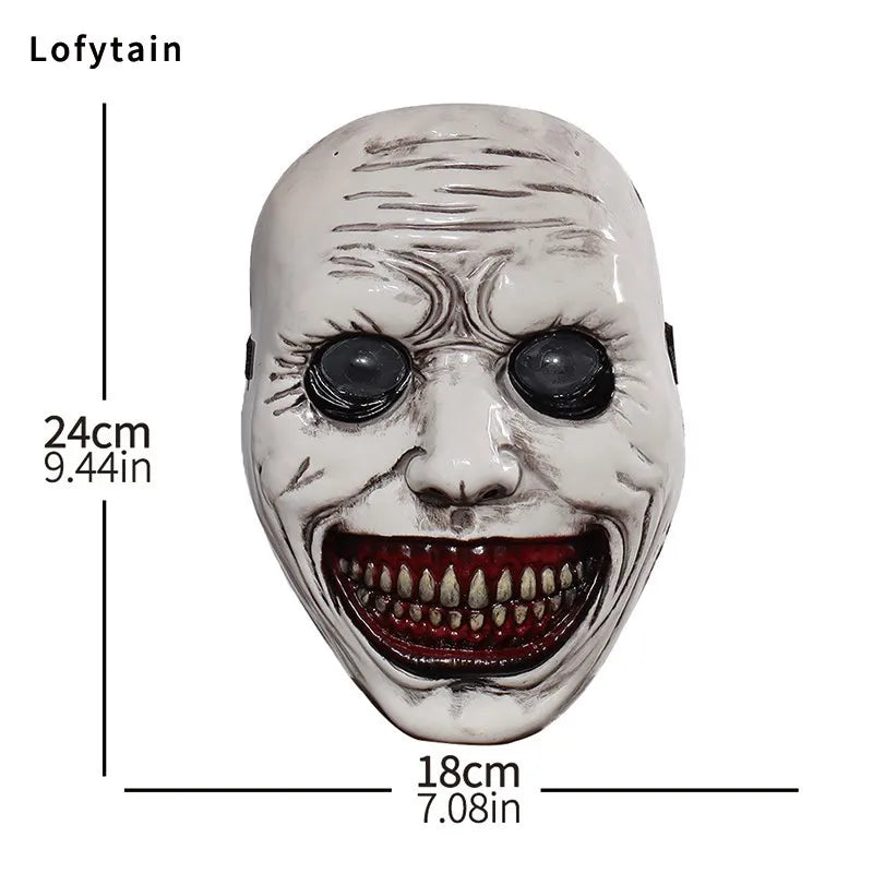 The Exorcist Demon Mask – Horror Smiling Ghost Skull Cosplay Mask for Halloween & Carnival Party | Spooky Cove