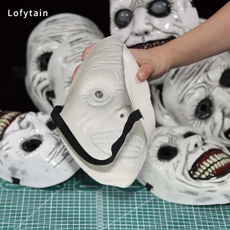 The Exorcist Demon Mask – Horror Smiling Ghost Skull Cosplay Mask for Halloween & Carnival Party | Spooky Cove