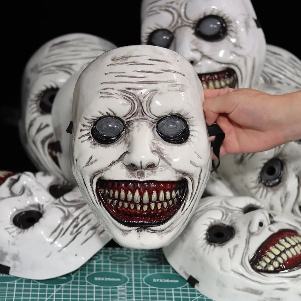 The Exorcist Demon Mask – Horror Smiling Ghost Skull Cosplay Mask for Halloween & Carnival Party | Spooky Cove