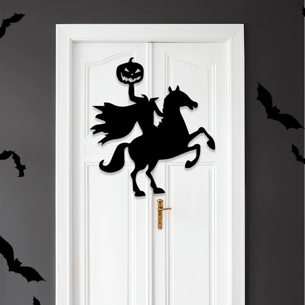 Halloween Door & Window Stickers – Skeleton Hand, Pumpkin, Witch Hat, Ghost & DIY Scary Room Decorations