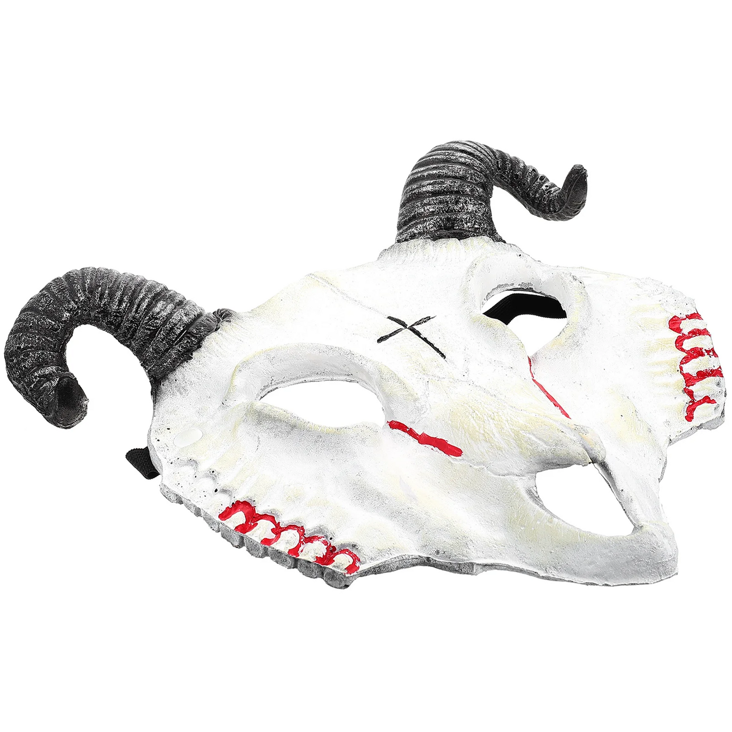 Gothic Goat Head Skull Mask – Horror Ram Horn Animal Mask for Halloween Masquerade & Cosplay Costume Props