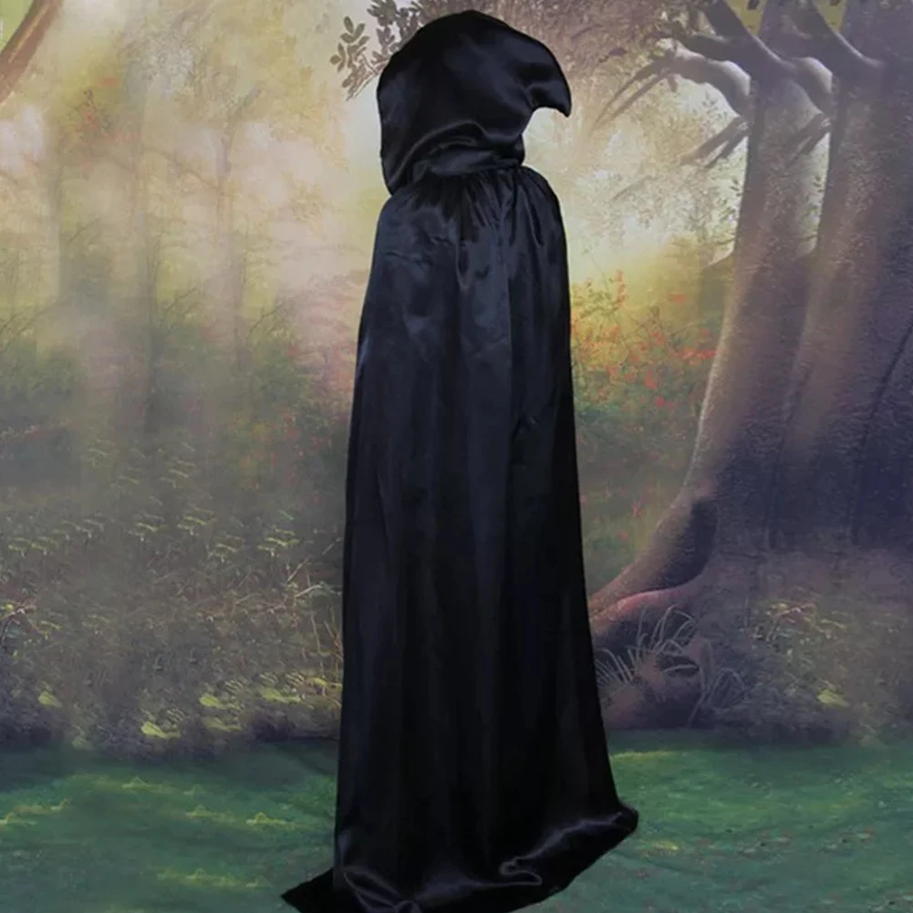 Halloween Long Hooded Cape Robe – Devil & Demon Cloak for Kids & Adults | Cosplay Costume for Parties & Performances