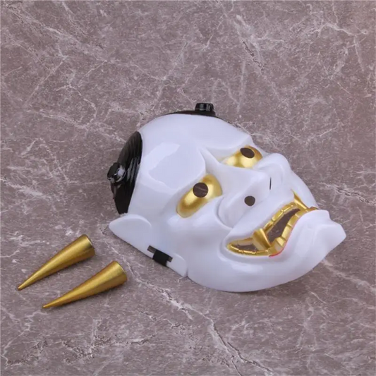 Japanese Hannya Ghost Mask – Scary Demon Masquerade Mask for Halloween, Cosplay & Horror Party Props (Unisex)
