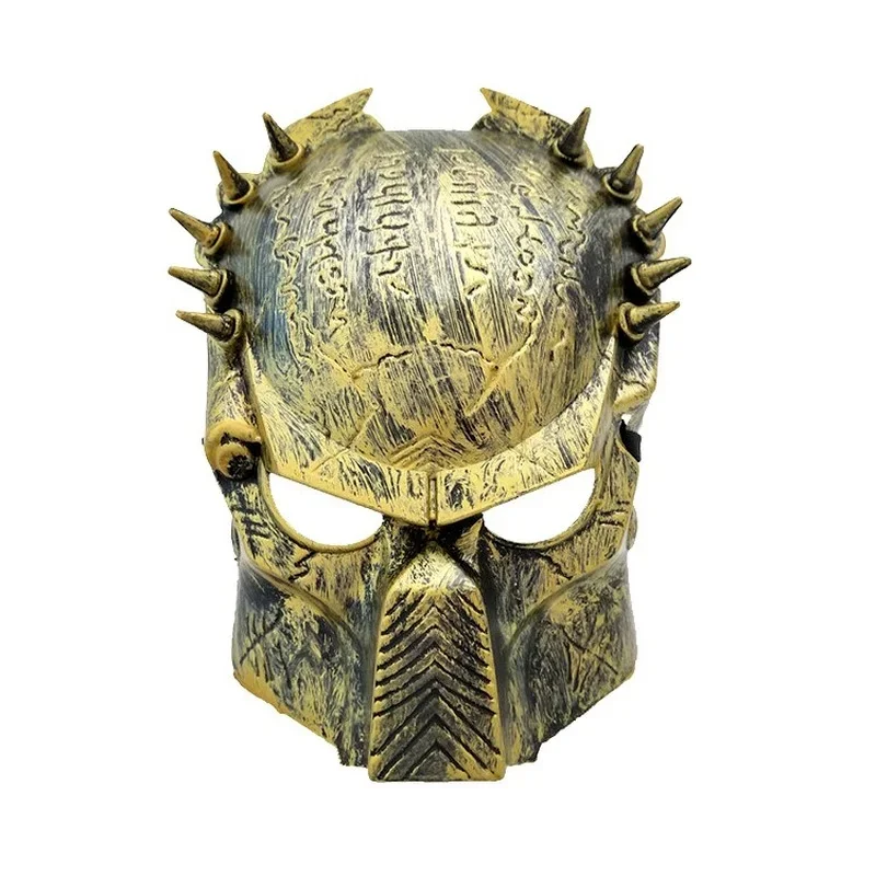 Alien Hunter Predator Mask – Sci-Fi Horror Cosplay Helmet for Halloween, Lone Wolf Costume & Party Props