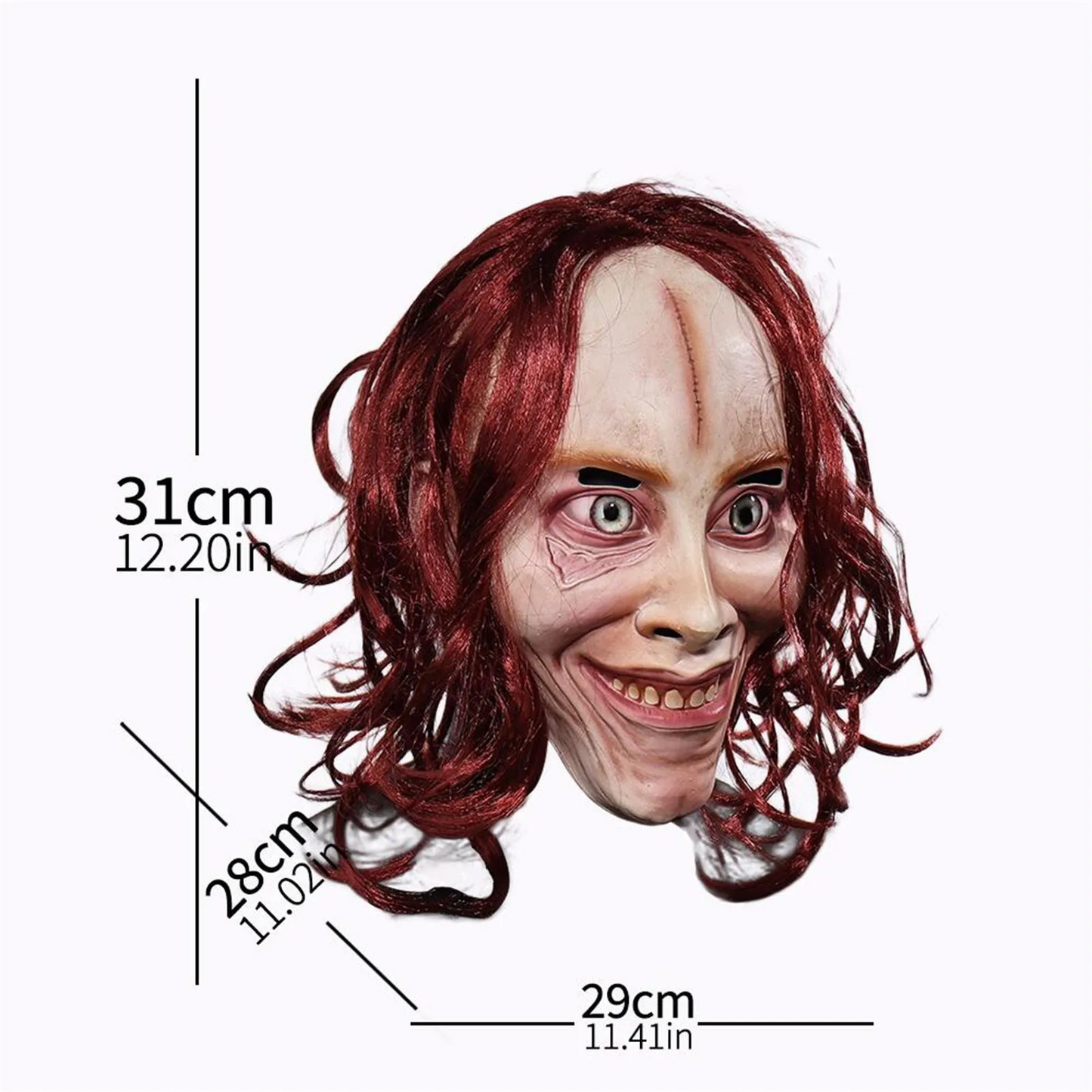 Evil Dead Rise Latex Mask – Full Face Horror Killer Helmet for Cosplay, Masquerade & Halloween Party Costume Props