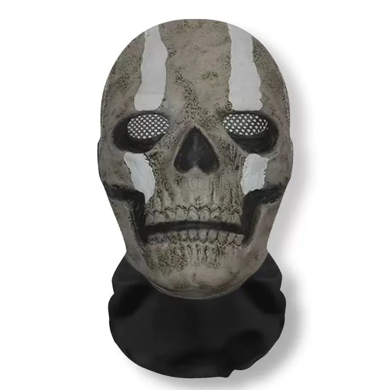 Halloween Ghost Face 3D Skull Mask – Full Face Breathable Mesh Balaclava for Cosplay, Horror Parties & Costume Props