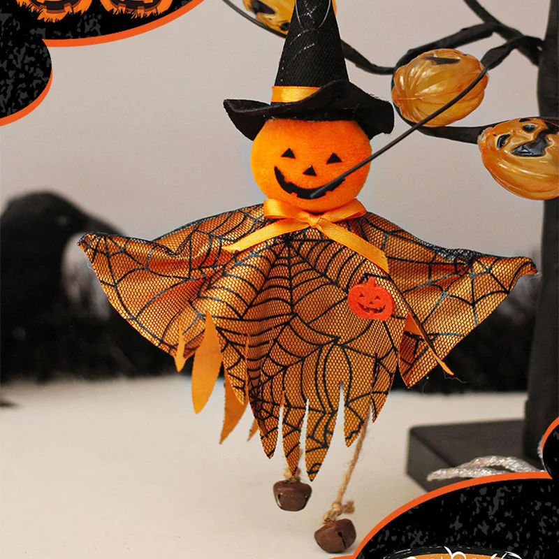 2025 Halloween Hanging Ornaments – Witch, Pumpkin, Black Cat & Skeleton Charms for Home, Tree Decorations & Party Supplies