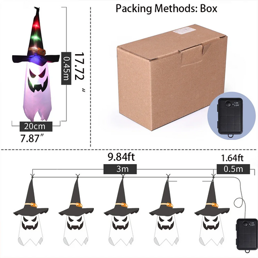 5PCS LED Halloween Pumpkin Lights – Battery Powered Outdoor Glowing Jack-O’-Lanterns, Horror Grimace Party Props & Holiday Decorations