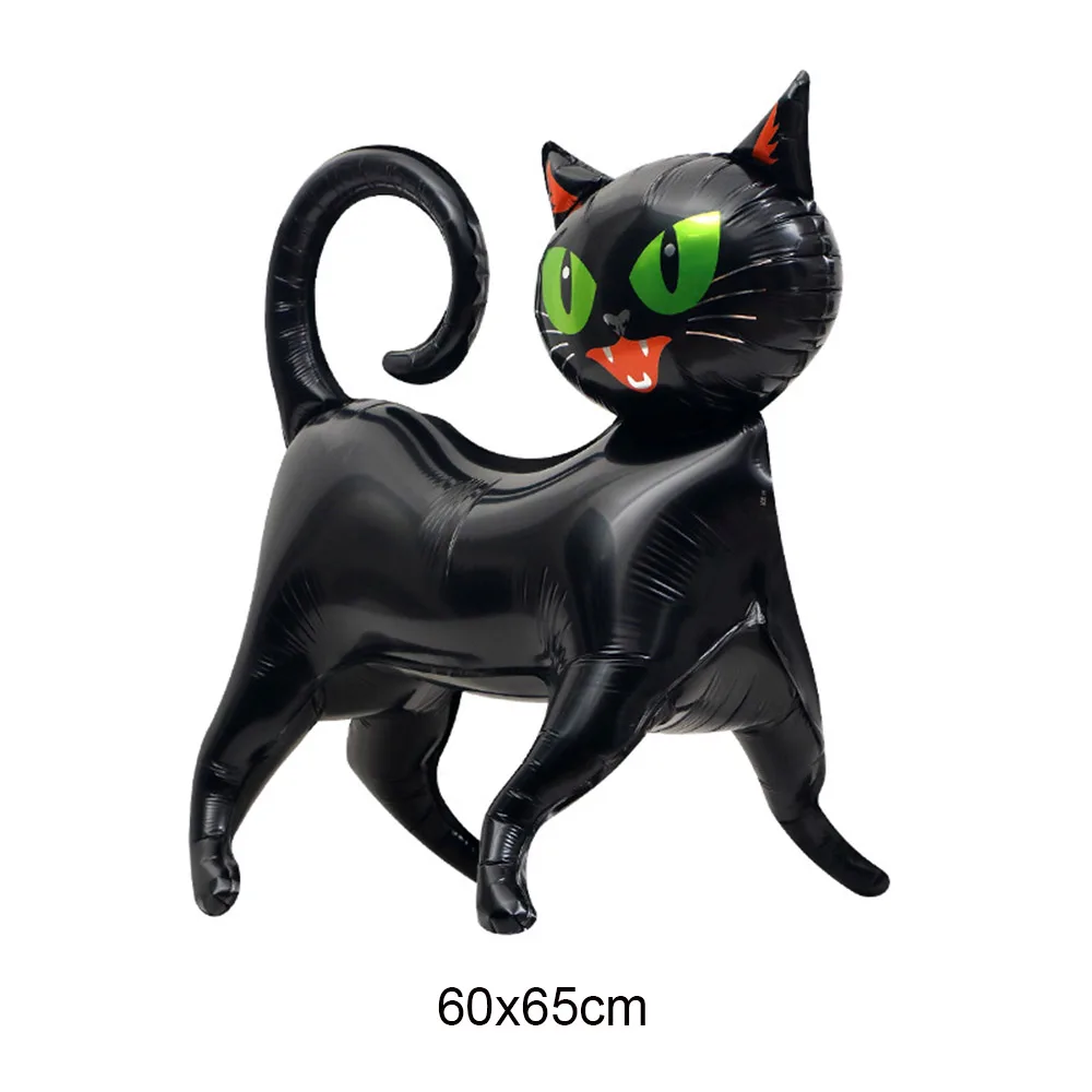 Halloween Inflatable Black Cat Decoration – 1PCS Outdoor Lawn & Garden Balloon Prop for Courtyard, Yard & Party Décor