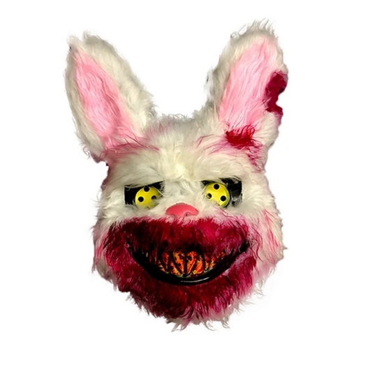 Halloween Cosplay Scary Bear & Rabbit Mask – Creepy Cartoon Head Cover for Fancy Dress, Stage, Carnival & Masquerade Party