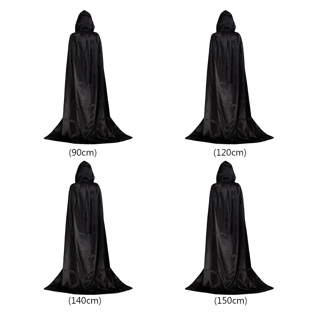 Halloween Long Hooded Cape Robe – Devil & Demon Cloak for Kids & Adults | Cosplay Costume for Parties & Performances